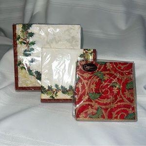 Holiday Lunch & Beverage Napkins NEW UNUSED $5 ADD ON with‎ $15+ Bundle